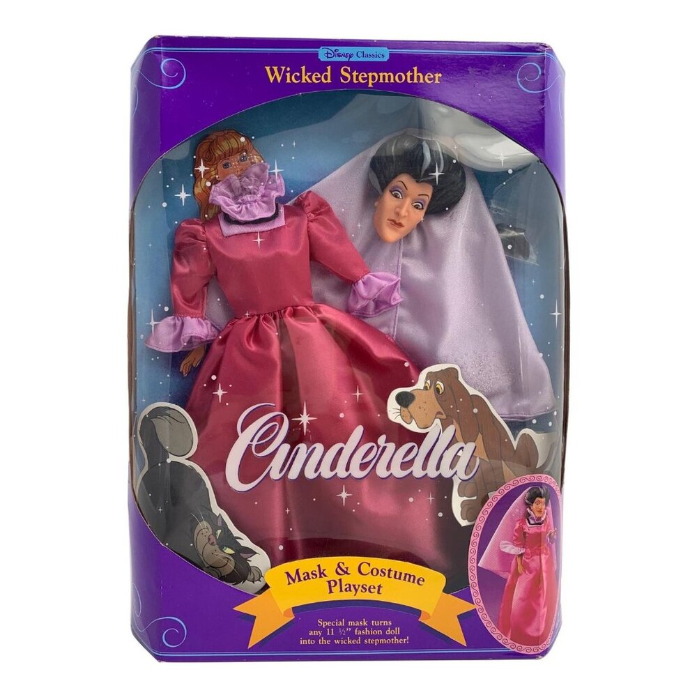 Disney Classics Wicked Stepmother Mask & Costume Playset - 1991 Cinderella